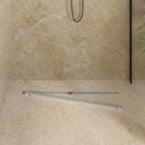 Vidaxl 360° doucheafvoer met slank model zilver 80 cm