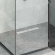 Vidaxl doucheafvoer met lijndesign zilver 60 cm roestvrij staal 304