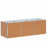 Vidaxl verhoogde plantenbak licht bruin 240 x 80 x 77 cm
