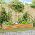 Vidaxl verhoogde plantenbak licht bruin 290 x 50 x 36 cm