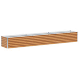 Vidaxl verhoogde plantenbak 290 x 50 x 36 cm gegalvaniseerd staal