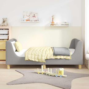 Vidaxl bedframe voor kinderen met hoofdbord lichtgrijs 80 x 160 cm