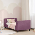 Vidaxl bedframe voor kinderen met hoofdbord paars 80 x 160 cm fluweel