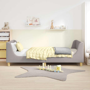 Vidaxl bedframe voor kinderen met hoofdbord lichtgrijs 80x200 cm