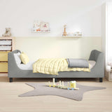 Vidaxl bedframe voor kinderen met hoofdbord lichtgrijs 80 x 200 cm