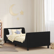 Vidaxl bedframe voor kinderen met hoofdbord zwart 80 x 200 cm fluweel