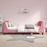 Vidaxl bedframe voor kinderen met hoofdbord roze 80 x 200 cm fluweel