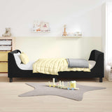 Vidaxl bedframe voor kinderen met hoofdbord zwart 90 x 190 cm fluweel
