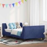 Vidaxl bedframe voor kinderen met hoofdbord politieblauw 90 x 190 cm