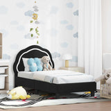 Vidaxl peuterbedframe met hoofdbord zwart 70 x 140 cm fluweel