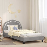 Vidaxl bedframe voor kinderen met hoofdbord lichtgrijs 80 x 200 cm