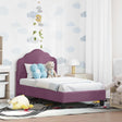 Vidaxl peuterbedframe met hoofdbord paars 70 x 140 cm fluweel