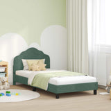 Vidaxl bedframe voor kinderen met hoofdbord zeegroen 80 x 200 cm
