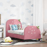 Vidaxl peuterbedframe met hoofdbord roze 70 x 140 cm fluweel