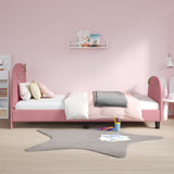 Vidaxl bedframe voor kinderen met hoofdbord roze 80 x 200 cm fluweel
