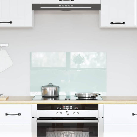 Vidaxl keukenachterwand melk 70 x 40 cm gehard glas