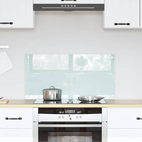 Vidaxl keukenachterwand melk 80 x 40 cm gehard glas
