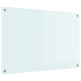 Vidaxl keuken achterwand wit 90 x 60 cm gehard glas