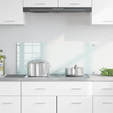 Vidaxl keukenachterwand melk 100 x 40 cm gehard glas
