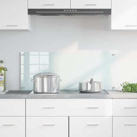 Vidaxl keukenachterwand melk 100 x 40 cm gehard glas