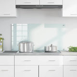 Vidaxl keuken achterwand wit 100 x 50 cm gehard glas