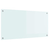 Vidaxl keuken achterwand wit 100 x 50 cm gehard glas