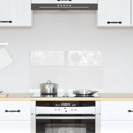 Vidaxl keukenachterwand transparant 70 x 40 cm gehard glas
