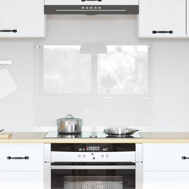 Vidaxl keukenachterwand transparant 80 x 60 cm gehard glas