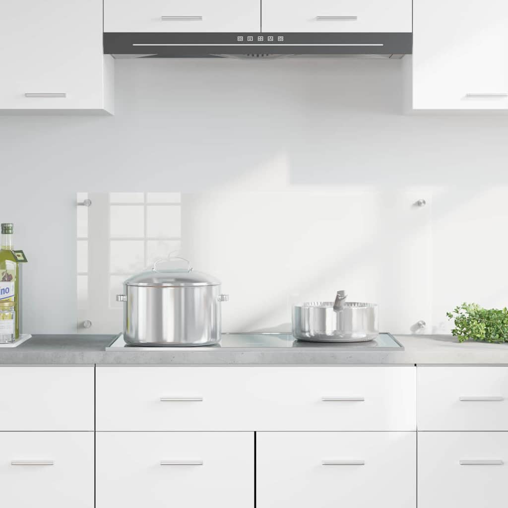 Vidaxl keukenachterwand transparant 100 x 40 cm gehard glas