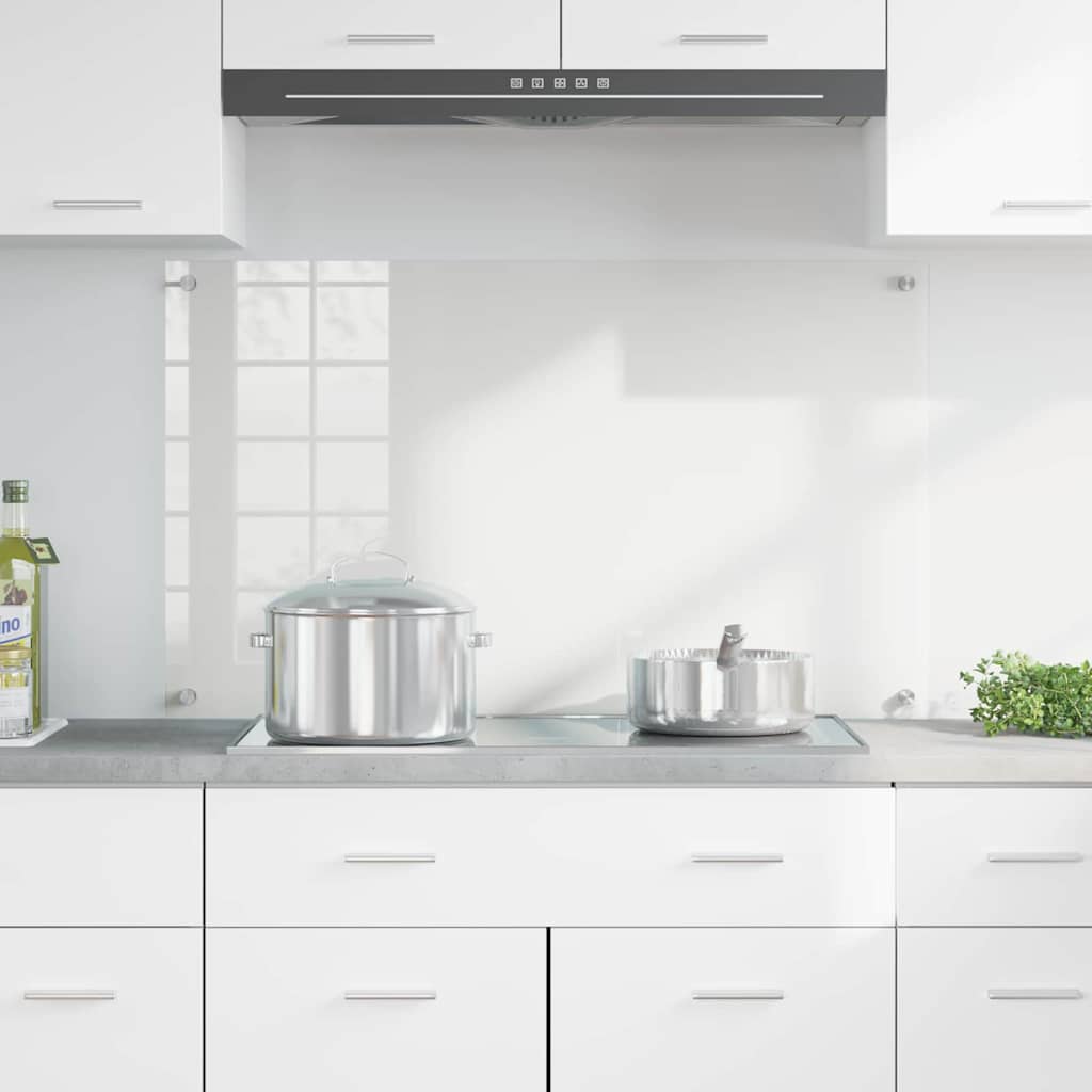 Vidaxl keuken achterwand doorzichtig 100 x 60 cm gehard glas