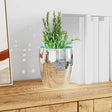 Vidaxl spiegelmozaïek tegel geometrisch 3 st zilver 100 x 4 cm glas