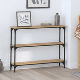 Vidaxl wandtafel artisan eiken 100 x 22,5 x 75 cm bewerkt hout