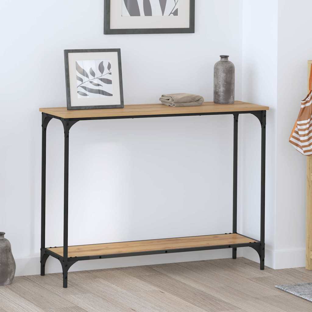 Vidaxl wandtafel artisanaal eikenkleurig 101 x 30.5 x 75 cm