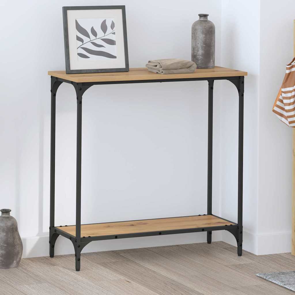Vidaxl wandtafel artisanaal eikenkleurig 75 x 30.5 x 75 cm