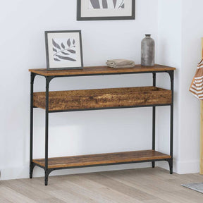 Vidaxl wandtafel oud hout 100 x 29 x 75 cm bewerkt hout