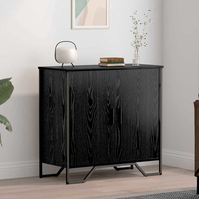 Vidaxl dressoir zwart eiken 78 x 35 x 74.5 cm