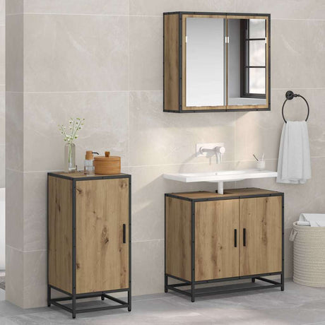 Vidaxl dressoir artisan eiken 35,5 x 35 x 76 cm