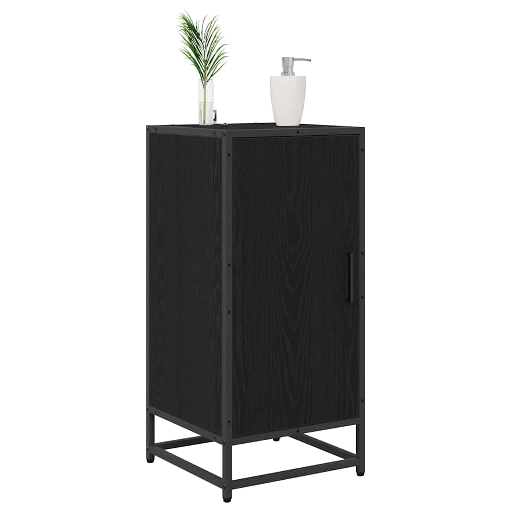 Vidaxl dressoir zwart eiken 35,5 x 35 x 76 cm