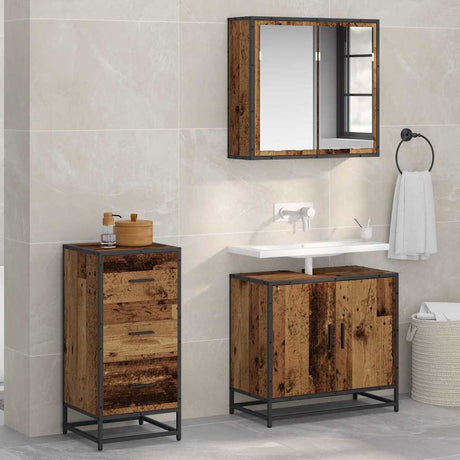 Vidaxl dressoir oudhout 35,5 x 35 x 76 cm