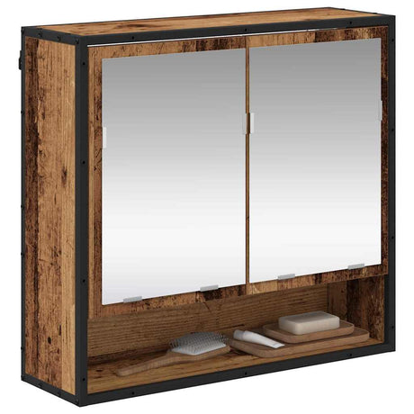 Vidaxl wandplank oudhout 65 x 20 x 60 cm