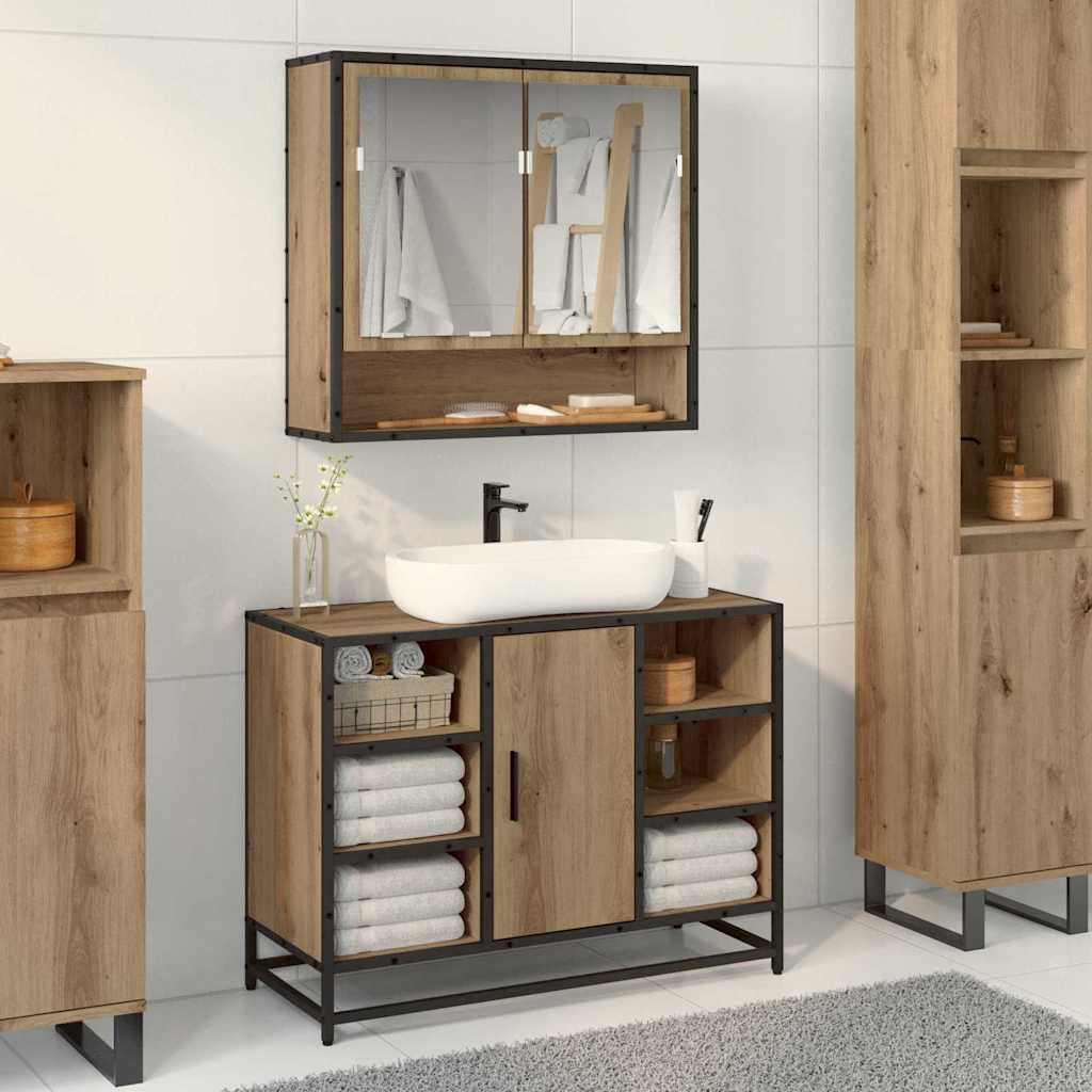Vidaxl wandplank artisan eiken 65 x 20 x 60 cm