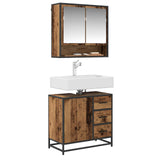 Vidaxl badkamerkast oud hout 65 x 33 x 60 cm bewerkt hout