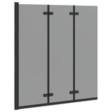 Vidaxl douche omhulsel zwart 130 x 138 cm esg-glas en aluminium