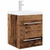 Vidaxl wastafelkast oud hout 38,5 x 41 x 48 cm bewerkt hout