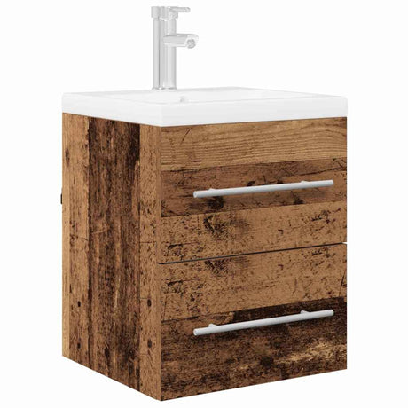 Vidaxl wastafelkast oud hout 38,5 x 41 x 48 cm bewerkt hout