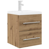 Vidaxl wastafelkast artisan eiken 38,5 x 41 x 48 cm bewerkt hout