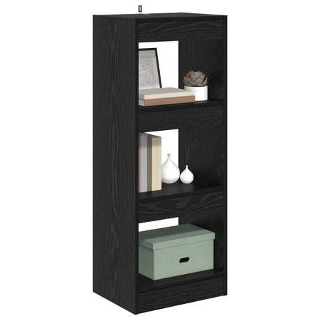 Vidaxl boekenkast 3-laags 37 x 30 x 103 cm bewerkt hout zwart eiken