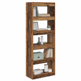 Vidaxl boekenkast 5-laags 60 x 30 x 166 cm bewerkt hout oud hout