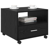Vidaxl salontafel zwart eiken 55 x 55 x 45cm bewerkt hout