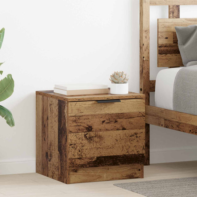 Vidaxl bed kast 2 st oudhout 40 x 39 x 40cm bewerkt hout